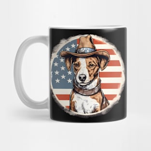 Jack Russell Terrier 4th of July Mug